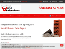 Tablet Screenshot of jens-vinderslev.dk